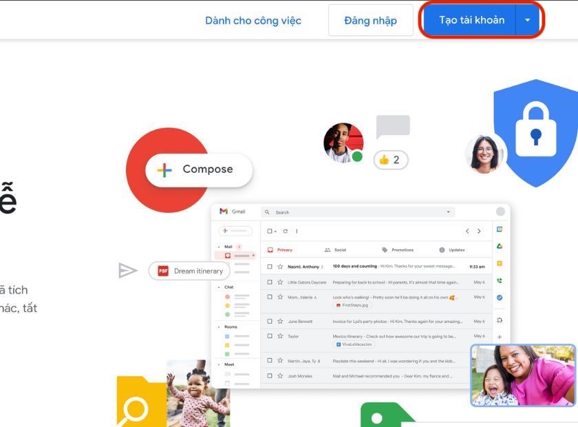 cách tạo nhiều tài khoản gmail